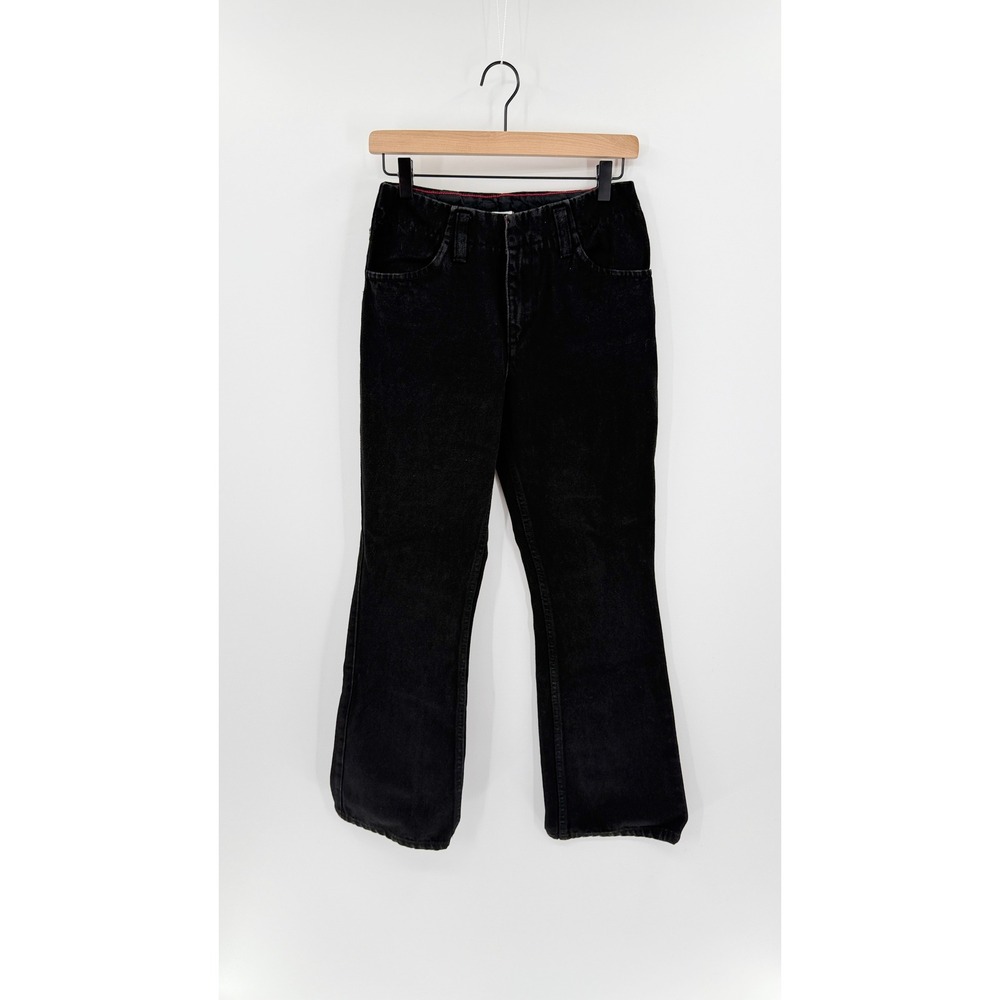 RVCA Y2K 90's Jeans Size 25 Faded Black Flare Skater Streetwear Skater Grunge
